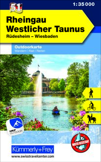 Wandelkaart 51 Outdoorkarte Rheingau Westlicher Taunus | Kümmerly & Frey
