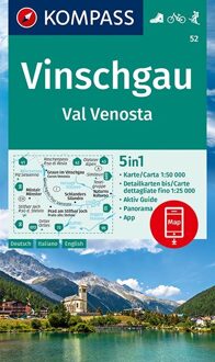 Wandelkaart 52 Vinschgau - Val Venosta | Kompass
