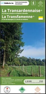 Wandelkaart 522 La Transardennaise 160km / La Transfamenne 57km | NGI - Nationaal Geografisch Instituut