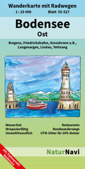Wandelkaart 55-527 Bodensee Ost | NaturNavi