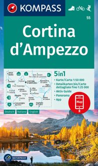 Wandelkaart 55 Cortina d'Ampezzo | Kompass