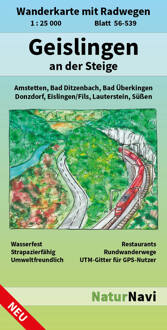 Wandelkaart 56-539 Geislingen an der Steige | NaturNavi