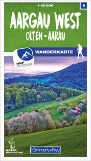 Wandelkaart 6 Aargau West / Olten / Aarau | Kümmerly & Frey