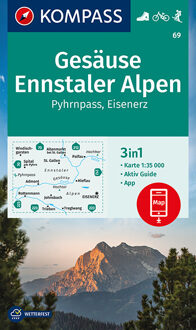 Wandelkaart 69 Gesäuse - Ennstaler Alpen | Kompass