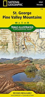 Wandelkaart 715 Topographic Map Guide St. George, Pine Valley Mountain | National Geographic