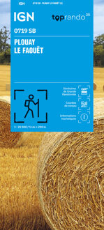 Wandelkaart 719 SB - Serie Bleue Plouay / Le Faouët | IGN - Institut Géographique National