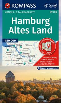 Wandelkaart 726 Hamburg - Altes Land | Kompass