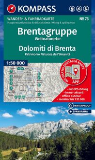 Wandelkaart 73 Brentagruppe - Dolomiti di Brenta | Kompass