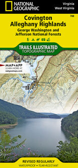 Wandelkaart 788 Topographic Map Guide Covington, Alleghany Highlands | National Geographic
