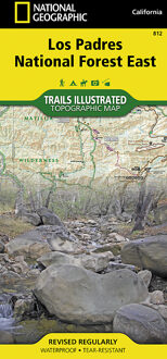 Wandelkaart 812 Los Padres National Forest East | National Geographic