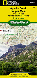 Wandelkaart 857 Topographic Map Guide Apache Creek, Juniper Mesa | National Geographic