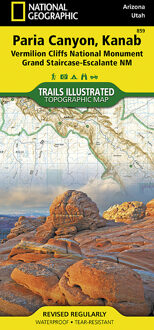Wandelkaart 859 Topographic Map Guide Paria Canyon, Kanab | National Geographic