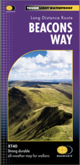 Wandelkaart Beacons Way XT40 | Harvey Maps