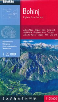 Wandelkaart Bohinj 1:25.000 Slovenie kaart