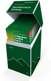 Wandelkaart BOX4 Oberösterreich - Salzburg set met 22 wandelkaarten | Freytag & Berndt