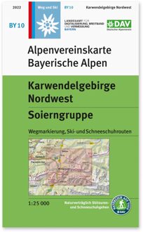 Wandelkaart BY10 Alpenvereinskarte Karwendelgebirge Nordwest - Soierngruppe | Alpenverein
