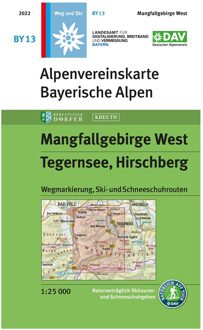 Wandelkaart BY13 Alpenvereinskarte Mangfallgebirge West | Alpenverein