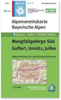 Wandelkaart BY14 Alpenvereinskarte Mangfallgebirge Süd | Alpenverein