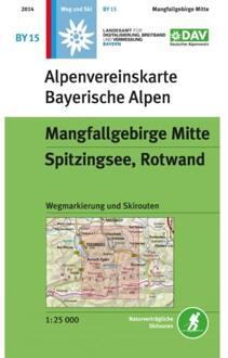 Wandelkaart BY15 Alpenvereinskarte Mangfallgebirge Mitte | Alpenverein