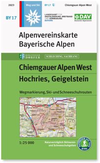 Wandelkaart BY17 Alpenvereinskarte Chiemgauer Alpen West - Hochries - Geigelstein | Alpenverein