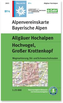 Wandelkaart BY4 Alpenvereinskarte Allgäuer Hochalpen | Alpenverein