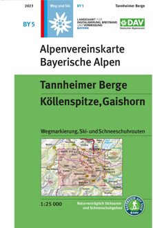 Wandelkaart BY5 Alpenvereinskarte Tannheimer Berge | Alpenverein