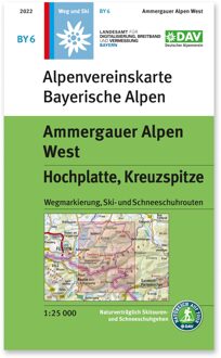 Wandelkaart BY6 Alpenvereinskarte Ammergebirge West | Alpenverein