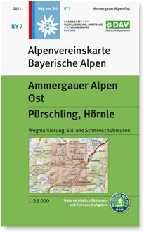 Wandelkaart BY7 Alpenvereinskarte Ammergebirge Ost - Ammergauer Alpen ost | Alpenverein