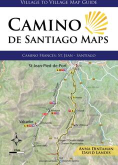 Wandelkaart Camino de Santiago Maps | Village to Village Press
