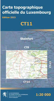 Wandelkaart CT11 CT LUX Steinfort | Topografische dienst Luxemburg