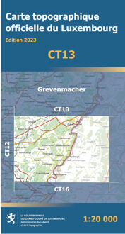 Wandelkaart CT13 CT LUX Grevenmacher | Topografische dienst Luxemburg