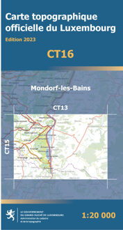 Wandelkaart CT16 CT LUX Mondorf-Les-Bains | Topografische dienst Luxemburg