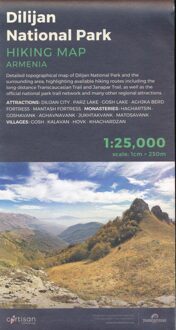 Wandelkaart Dilijan National Park - Hiking Topo Map Armenia | Cartisan