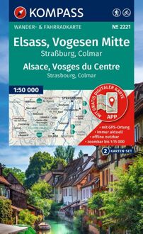 Wandelkaart - Fietskaart 2221 Elsass - Vogesen Mitte, Alsace - Vosges du Centre | Kompass