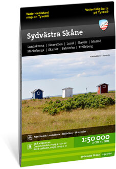 Wandelkaart - Fietskaart Terrängkartor Skåne Sydvästra - Skane zuidwest | Zweden | Calazo