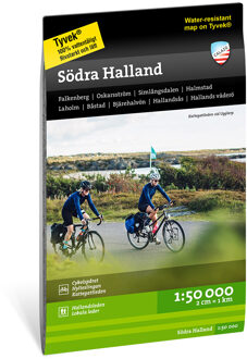 Wandelkaart - Fietskaart Terrängkartor Södra Halland - westkust Zweden | Zweden | Calazo