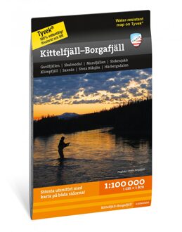 Wandelkaart Fjällkartor 1:100.000 Kittelfjäll - Borgafjäll | Zweden | Calazo