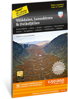 Wandelkaart Fjällkartor 1:50.000 Vålådalen, Lunndörren & Oviksfjällen | Zweden | Calazo