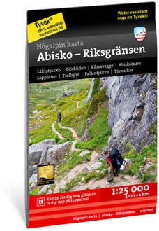 Wandelkaart Hoyfjellskart Abisko - Riksgränsen | Zweden | Calazo