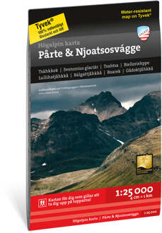 Wandelkaart Hoyfjellskart Pårte & Njoatsosvágge | Zweden | Calazo