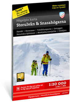Wandelkaart Hoyfjellskart Storulvån & Snasahögarna | Zweden | Calazo