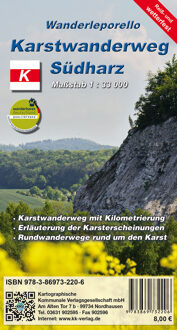 Wandelkaart Karstwanderweg Südharz | Kartographische Kommunale Verlagsgesellschaft