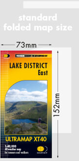 Wandelkaart Lake District Oost | Harvey Maps