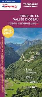 Wandelkaart T641 Tour de la Vallée d'Ossau | FFRP