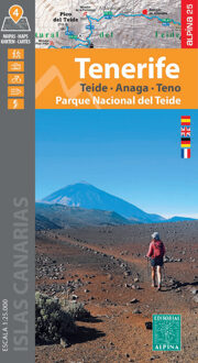 Wandelkaart Tenerife - PN Teide - Anaga - Teno 4 kaarten | Editorial Alpina