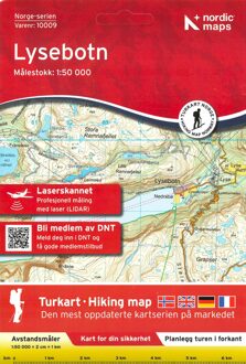 Wandelkaart - Topografische kaart 10009 Norge Serien Lysebotn | Nordeca