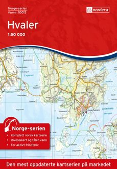 Wandelkaart - Topografische kaart 10013 Norge Serien Hvaler | Nordeca