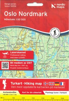 Wandelkaart - Topografische kaart 10034 Norge Serien Oslo Nordmark | Nordeca