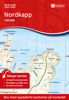Wandelkaart - Topografische kaart 10193 Norge Serien Nordkapp - Noordkaap | Nordeca