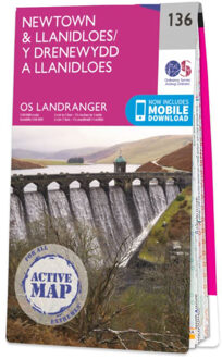 Wandelkaart - Topografische kaart 136 Landranger Active Newtown / Llanidloes | Ordnance Survey